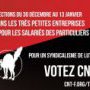 Profession de foi de la CNT pour l'élection TPE 2016