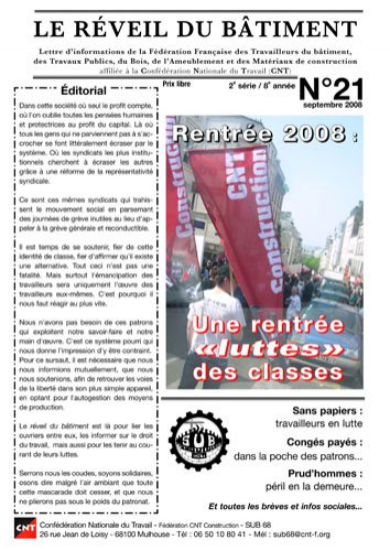 Réveil du batiment 21
Réveil du batiment 21