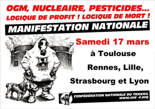 OGM, nucléaire, pesticides... logique de profit, logique de mort !
OGM, nucléaire, pesticides... logique de profit, logique de mort !